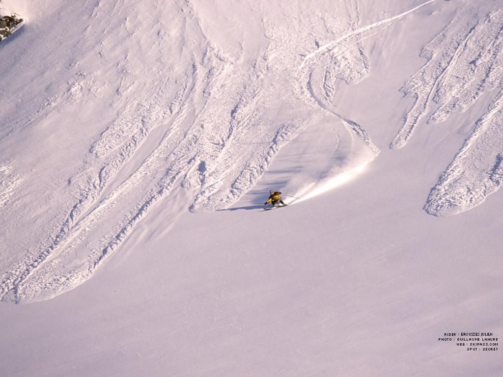 Fonds d'cran Sports - Loisirs Ski joli petite coule