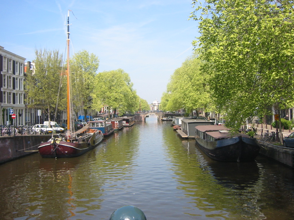 Fonds d'cran Voyages : Europe Pays-Bas Canal  Amsterdam (2)