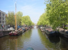 Fonds d'cran Voyages : Europe Canal  Amsterdam (2)