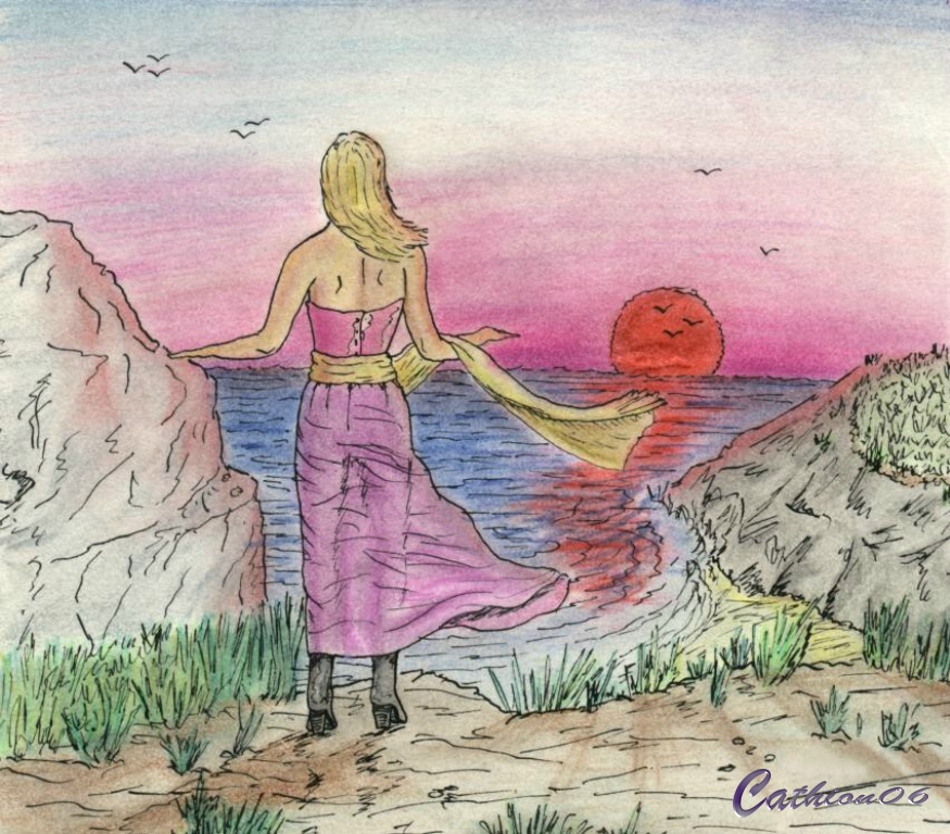 Fonds d'cran Art - Crayon Illustrations Belle soire