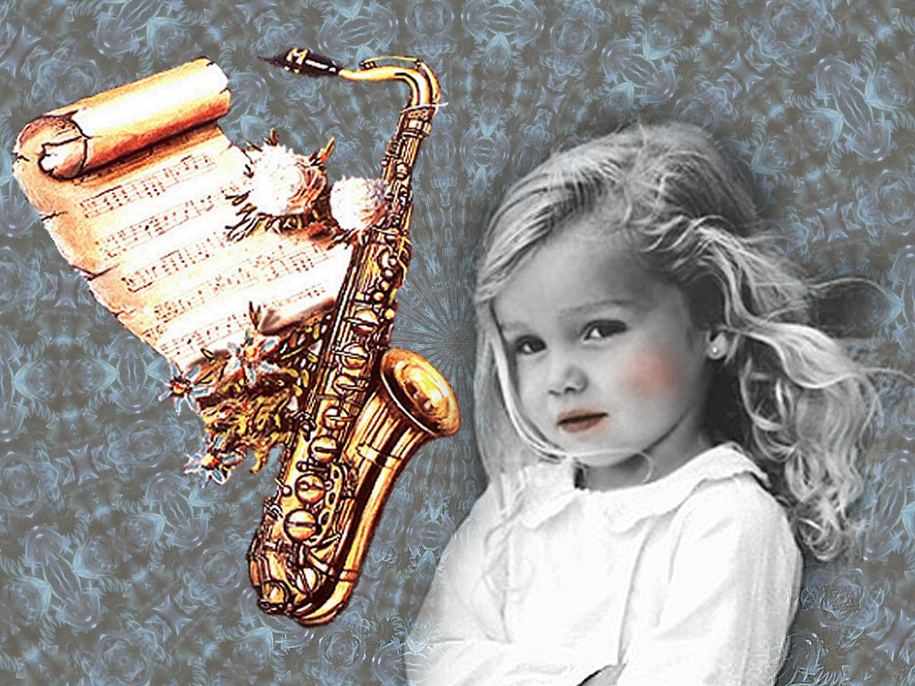 Wallpapers Digital Art Abstract l'enfant a la musique