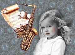 Wallpapers Digital Art l'enfant a la musique