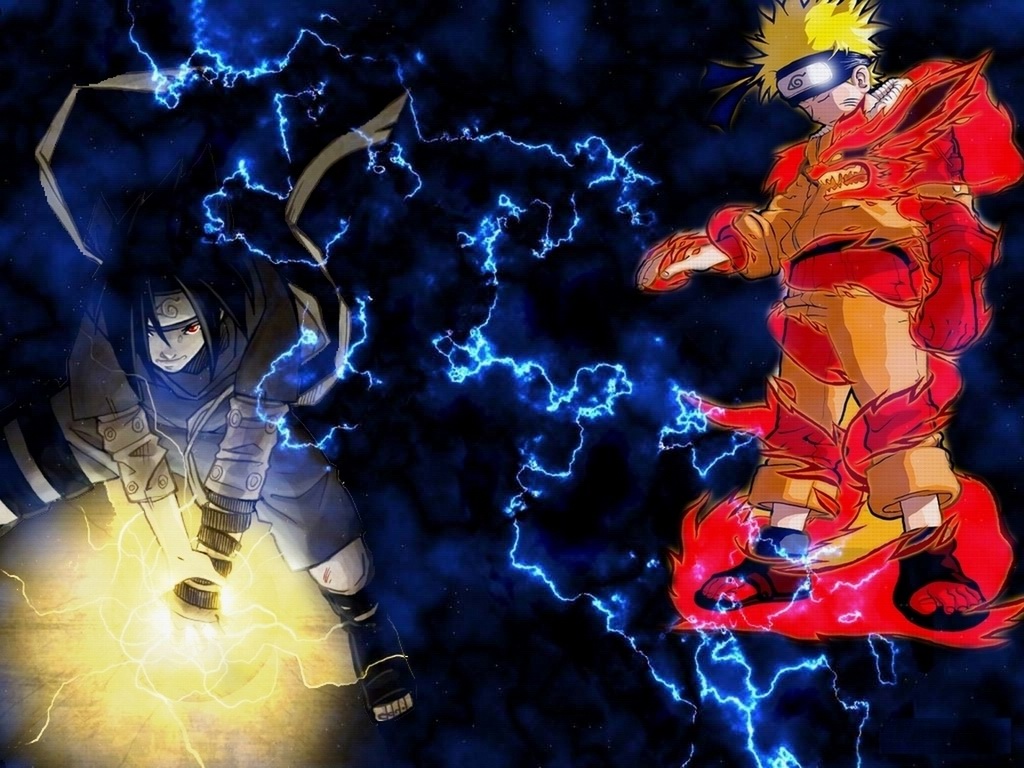 Fonds d'cran Manga Naruto Naruto Sasuke