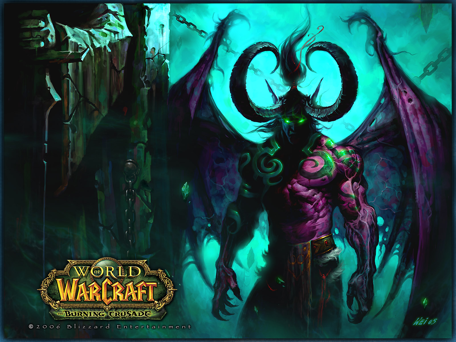 Fonds d'cran Jeux Vido World of Warcraft: The Burning Crusade Illidan