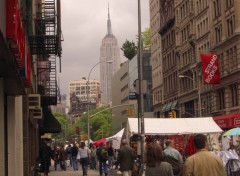 Fonds d'cran Voyages : Amrique du nord Empire State Building vu de Broadway