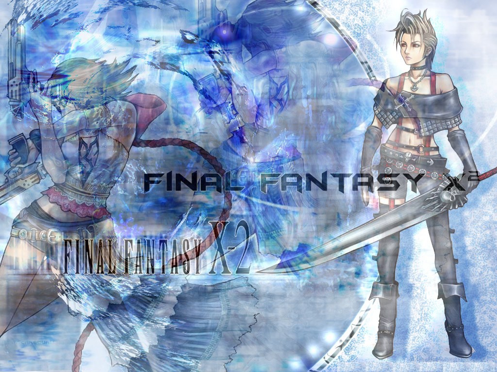 Fonds d'cran Jeux Vido Final Fantasy X-2 Yuna & Paine