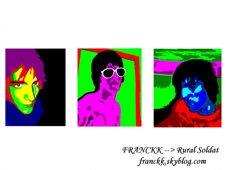 Fonds d'cran Art - Numrique Portraits the double K pop art