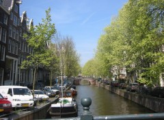 Fonds d'cran Voyages : Europe Canal  Amsterdam (4)