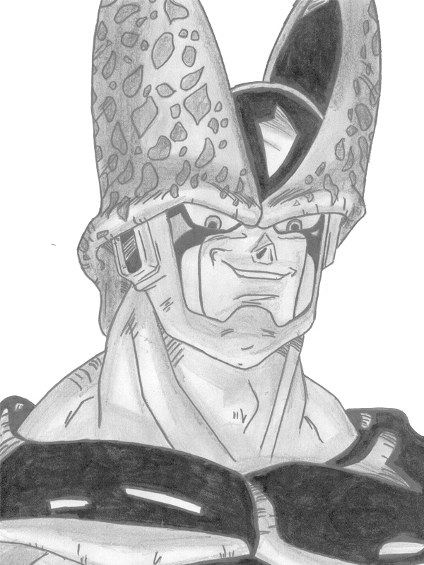 Fonds d'cran Art - Crayon Manga - Dragon Ball Z cell - dbz