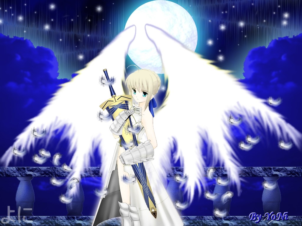 Fonds d'cran Manga Fate stay night / Fate project Saber Angel