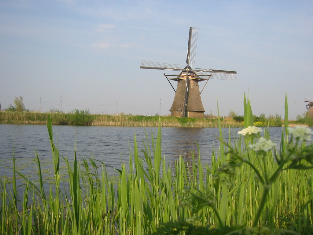 Wallpapers Trips : Europ Netherlands Moulin  Kinderdjik (Hollande)