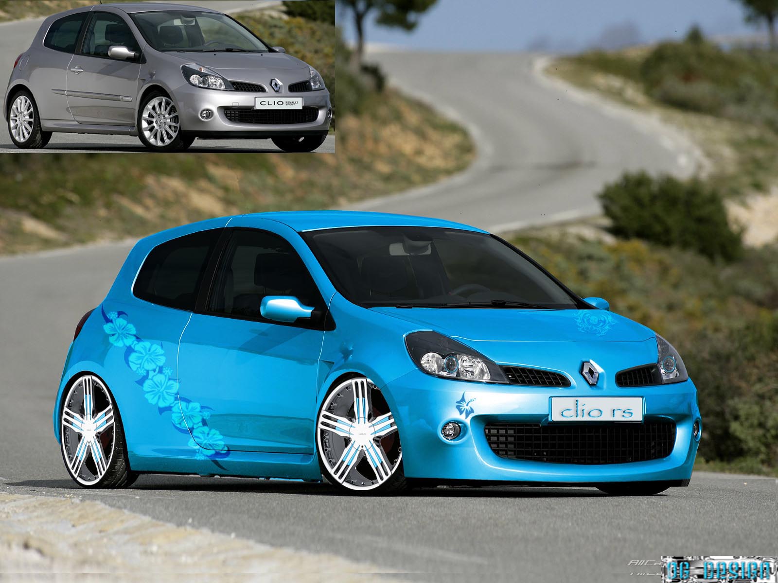 Fonds d'cran Voitures Tuning NEW CLIO RS