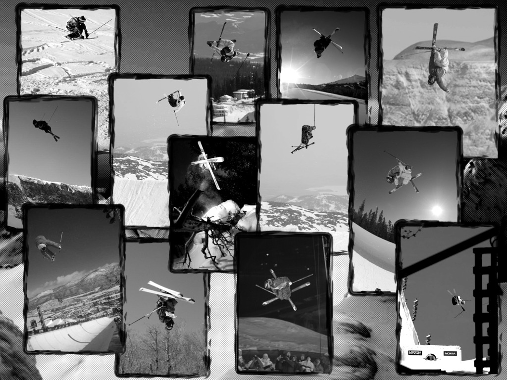 Wallpapers Sports - Leisures Ski Mosaique de tricks