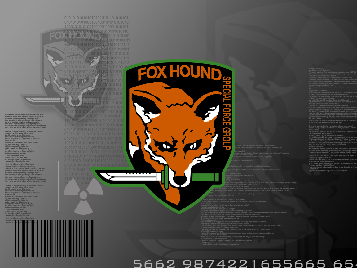 Wallpapers Video Games Metal Gear Solid FoxHound Unit