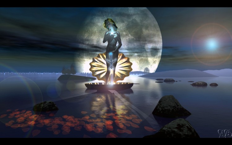 Wallpapers Digital Art 3D - Vue Lady of the Lake