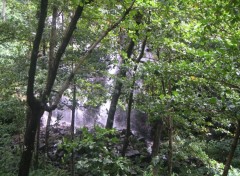 Fonds d'cran Nature une cascade dans une fort