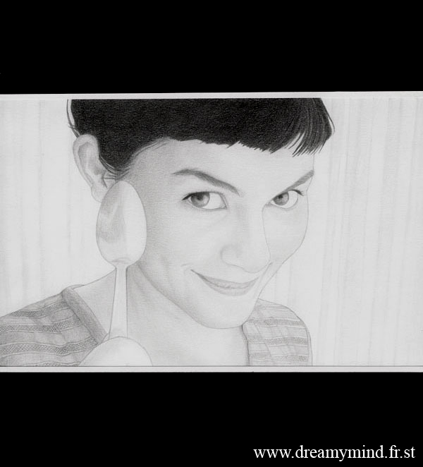 Fonds d'cran Art - Crayon Cinma - Sries TV Audrey Tautou / Amlie Poulain