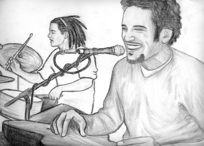 Fonds d'cran Art - Crayon Musique beuf avec Ben Harper