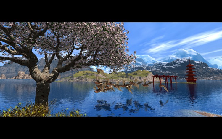 Wallpapers Digital Art 3D - Vue Zen Land