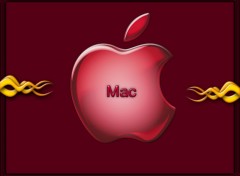 Fonds d'cran Informatique Apple red