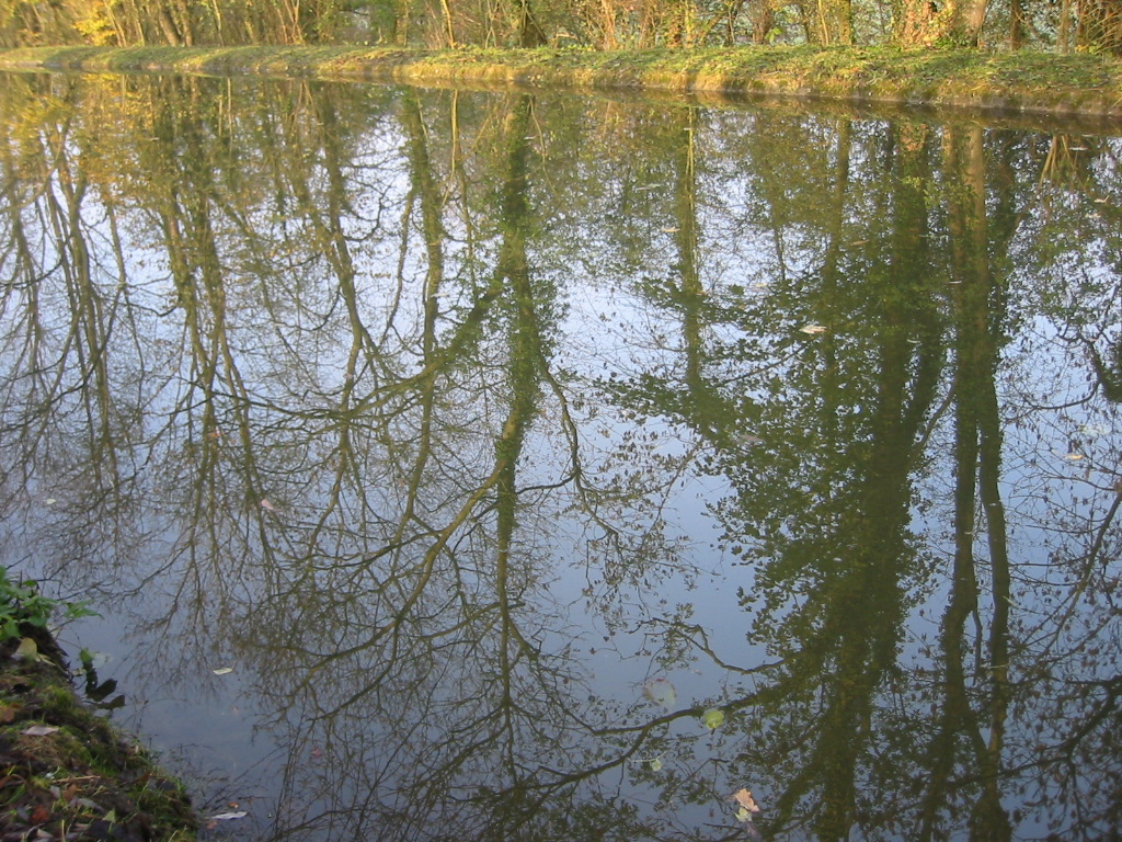 Wallpapers Nature Water - Reflection Reflets dans le canal.