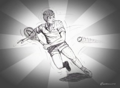 Wallpapers Art - Pencil Tennisman.