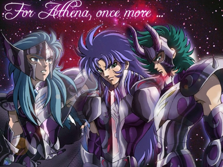 Fonds d'cran Manga Saint Seiya - Les Chevaliers du Zodiaque trio