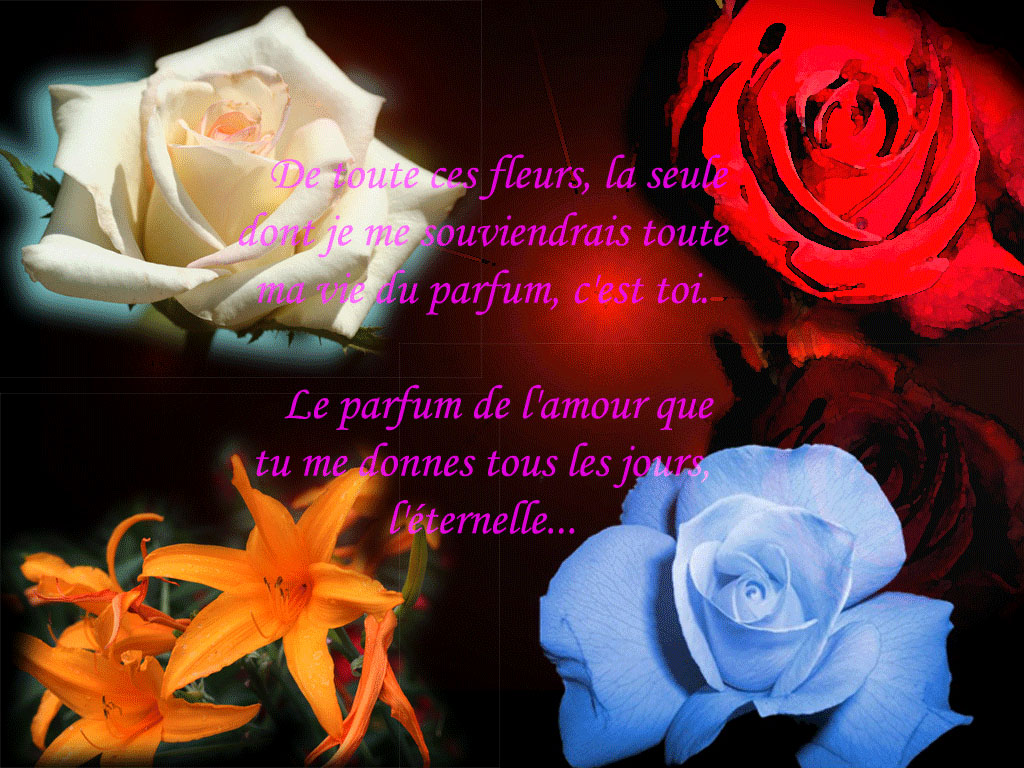 Wallpapers Digital Art Love - Friendship parfum d'une fleur