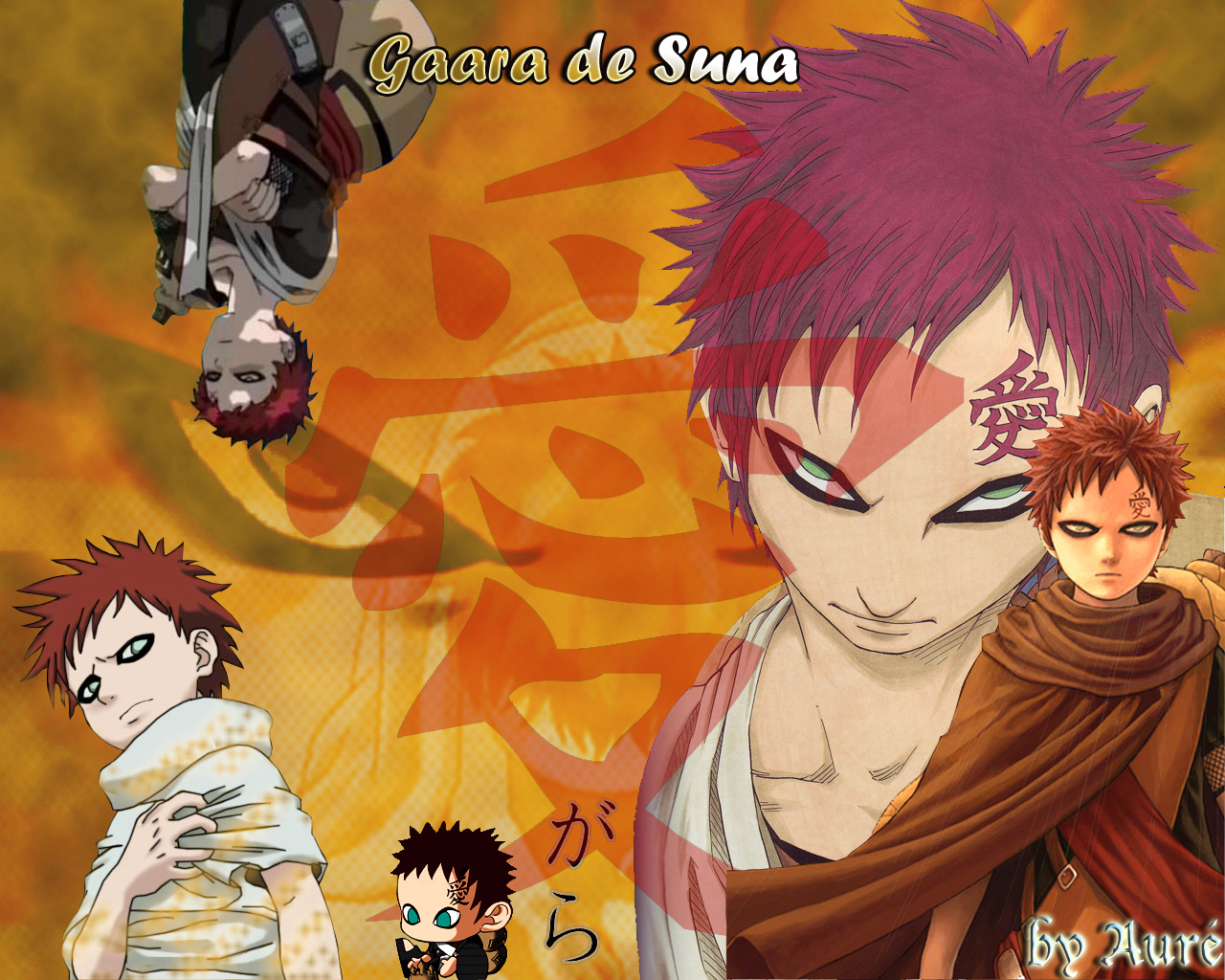 Fonds d'cran Manga Naruto Gaara