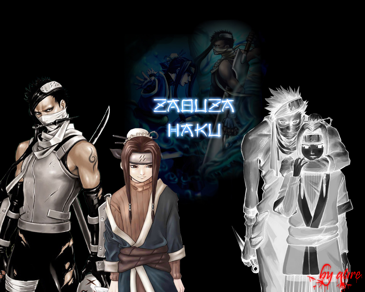 Fonds d'cran Manga Naruto Haku Zabuza