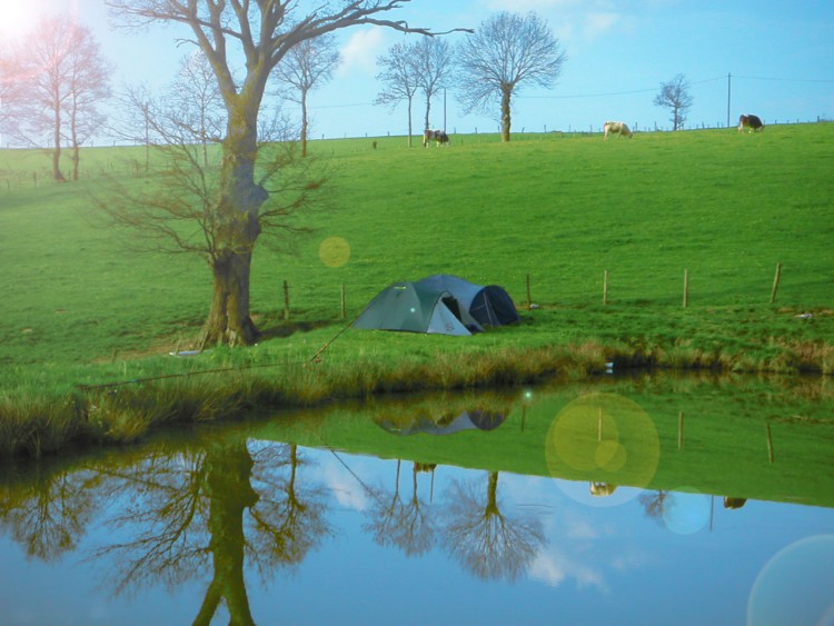 Fonds d'cran Nature Campagne Belle journe de pche