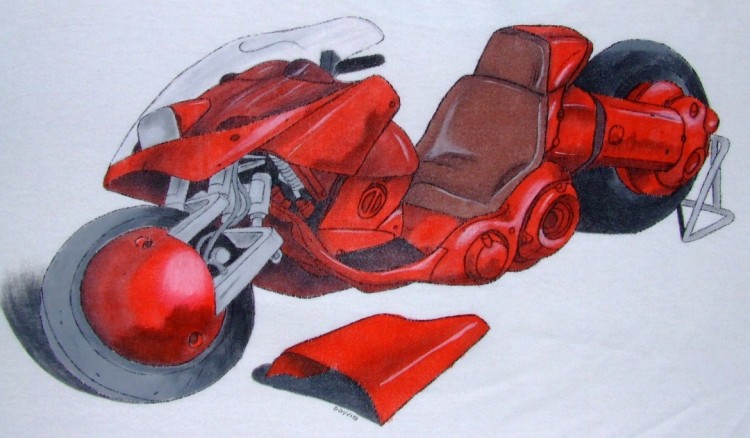 Wallpapers Art - Pencil Cars and motorbikes akira