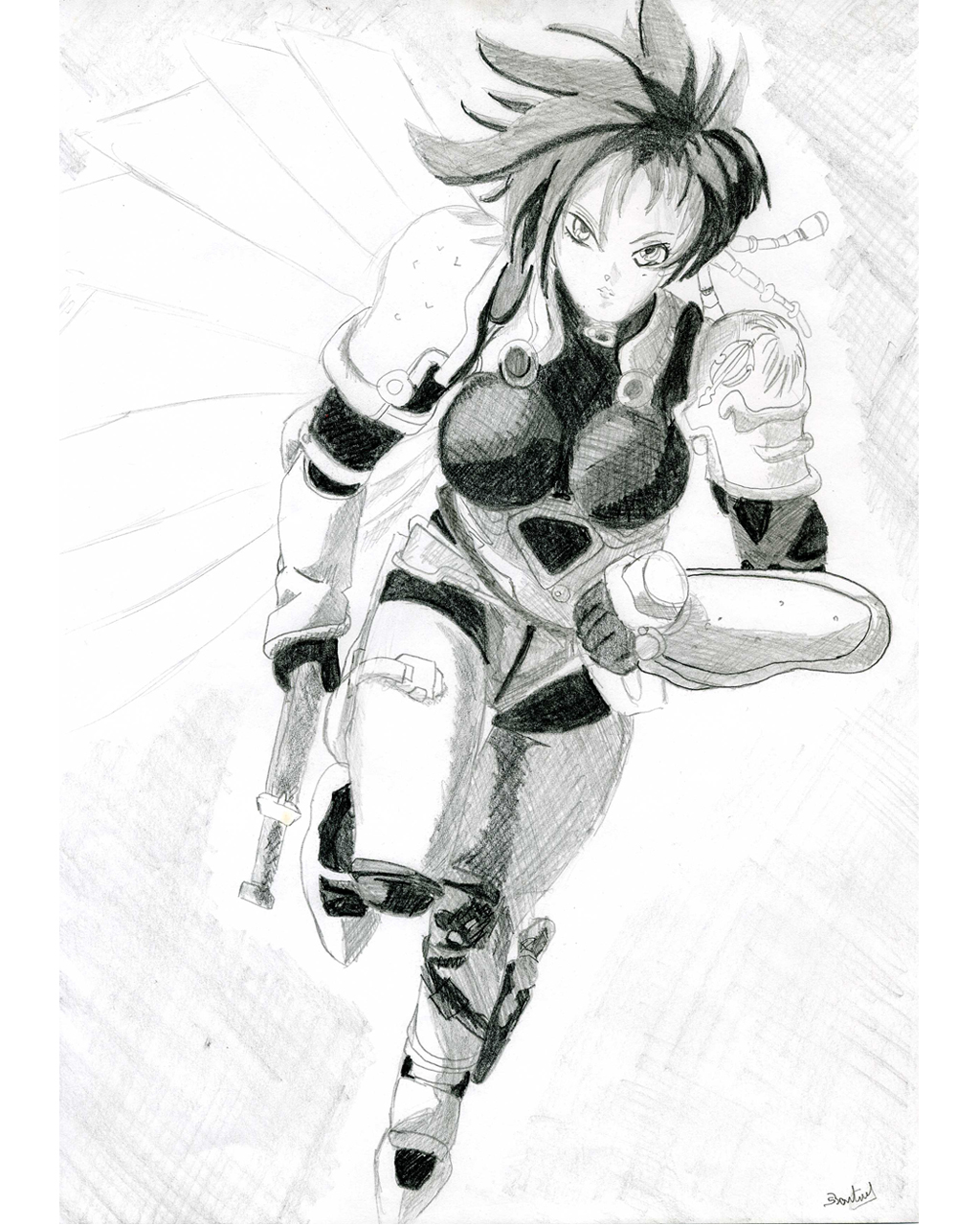 Fonds d'cran Art - Crayon Manga - Iria Aria