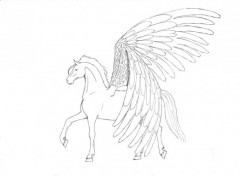 Wallpapers Art - Pencil chevaux