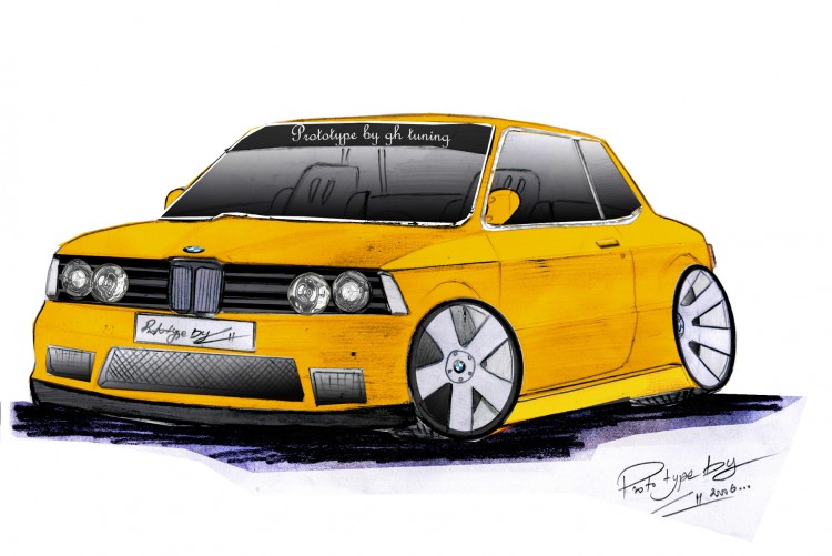 Wallpapers Art - Pencil Cars and motorbikes Bmw