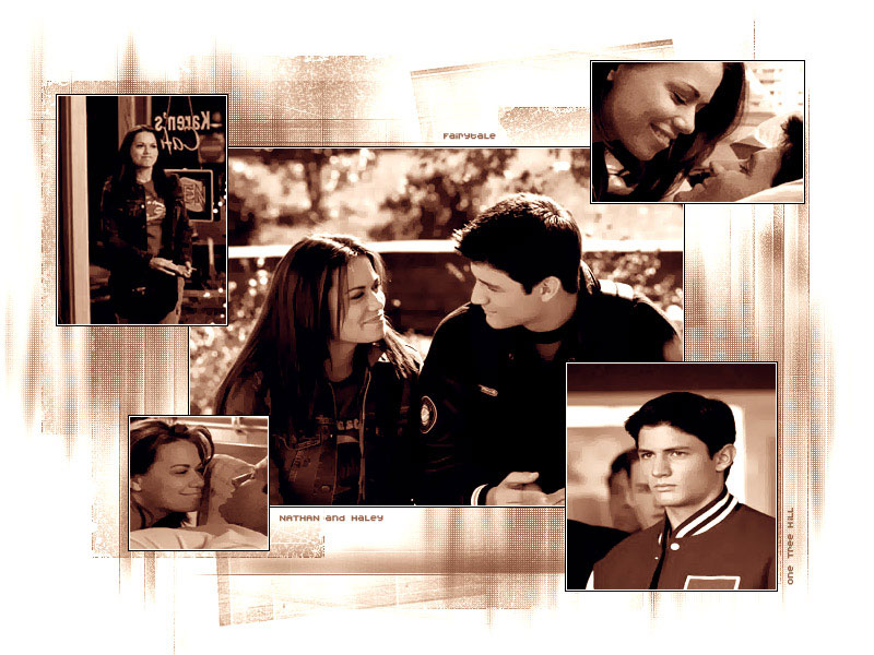 Fonds d'cran Sries TV Les Frres Scott (One Tree Hill) Nathan et Haley