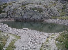 Fonds d'cran Nature Lac  cot du lac d'Artouste