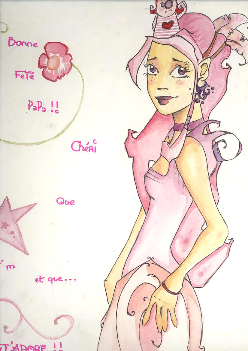 Fonds d'cran Art - Peinture Dessins Anims pink style!!