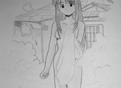 Fonds d'cran Art - Crayon Love Hina Naru