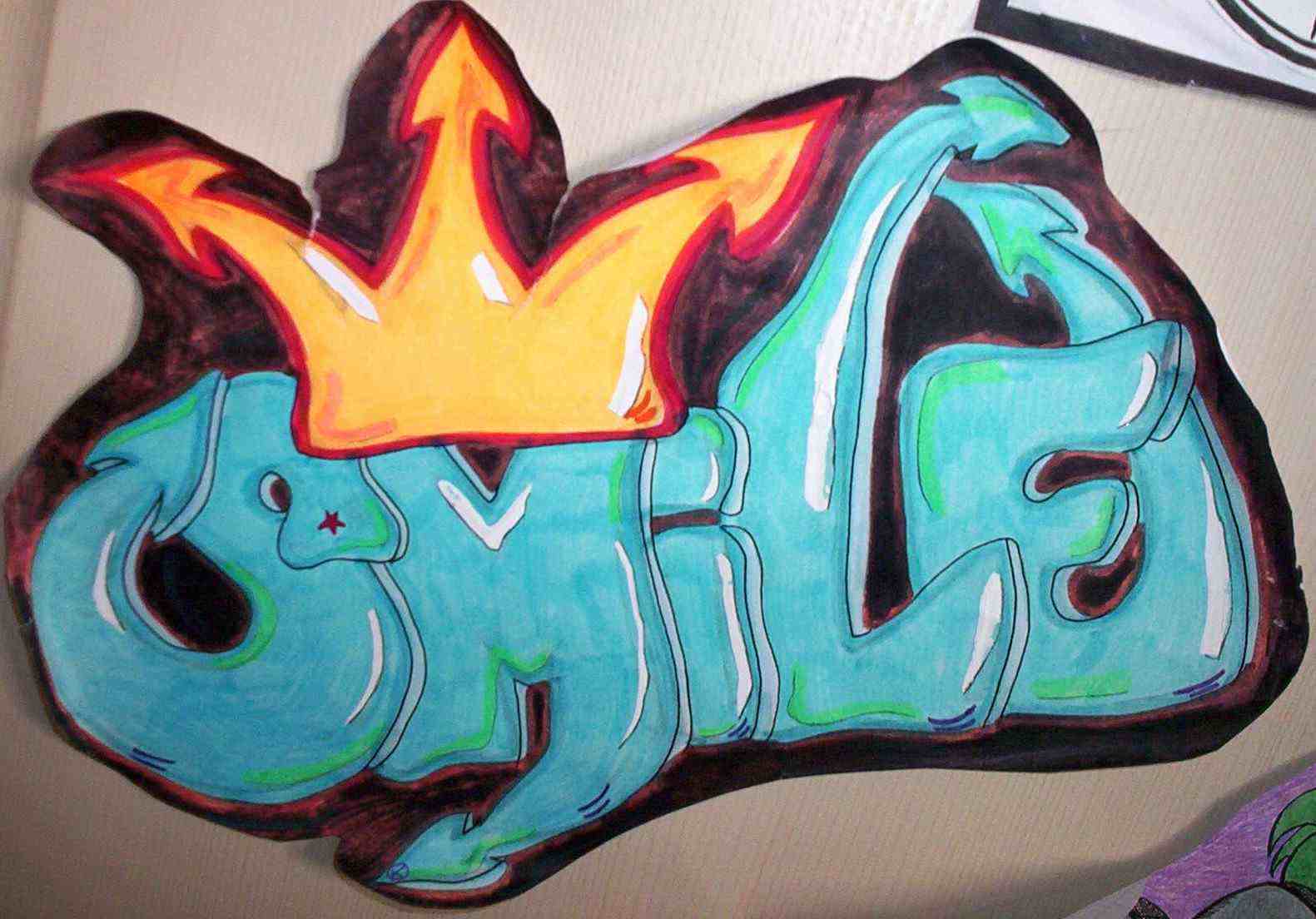 Fonds d'cran Art - Peinture Graffitis Smiley