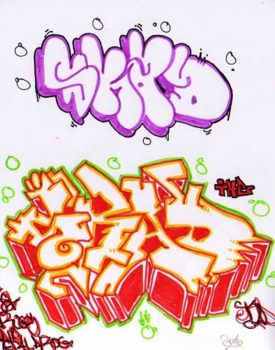 Fonds d'cran Art - Peinture Graffitis skaD