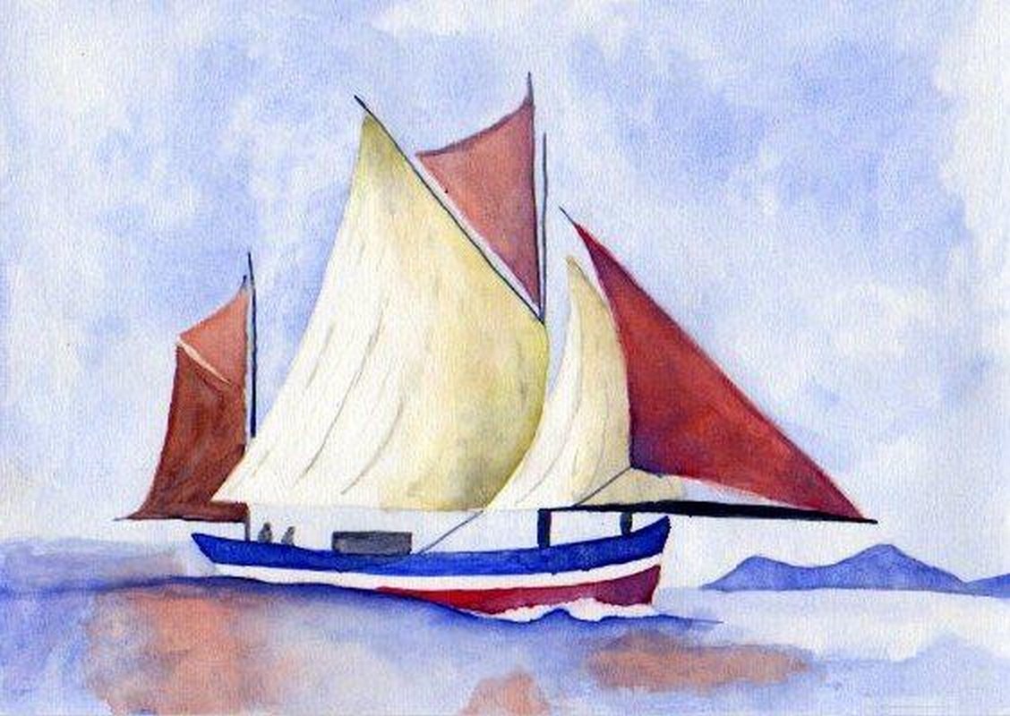 Fonds d'cran Art - Peinture Transports Voilier