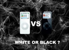 Fonds d'cran Informatique -Ipod- White VS Black