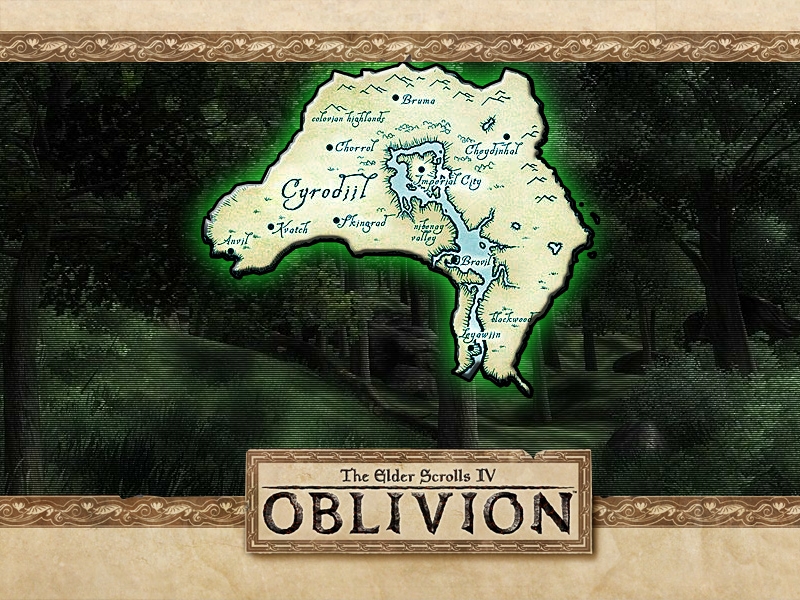 Fonds d'cran Jeux Vido Oblivion Carte de Cyrodiil