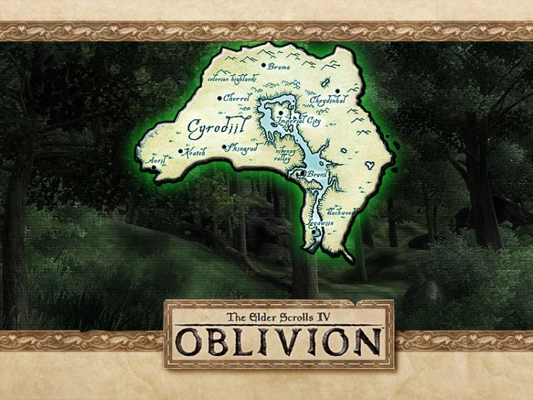 Wallpapers Video Games Oblivion Carte de Cyrodiil