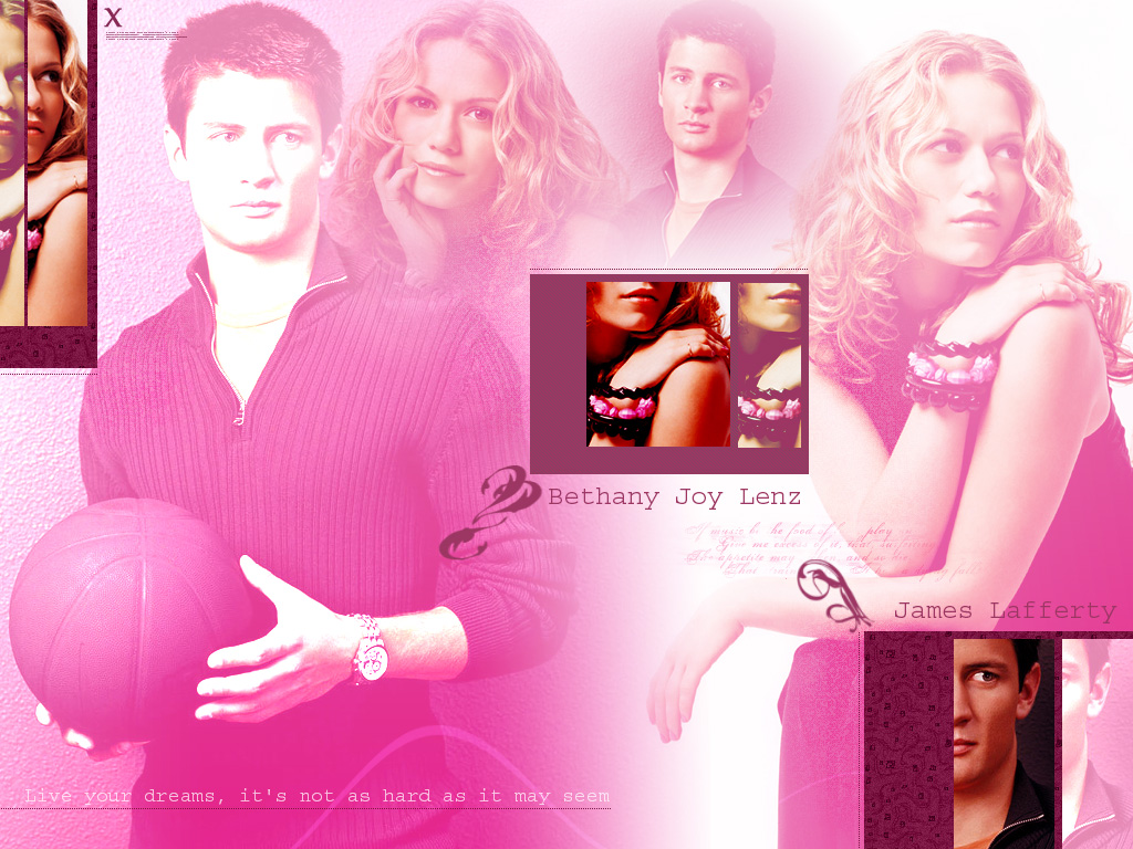 Fonds d'cran Sries TV Les Frres Scott (One Tree Hill) Nathan et Haley