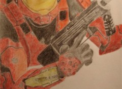 Fonds d'cran Art - Crayon Spartan