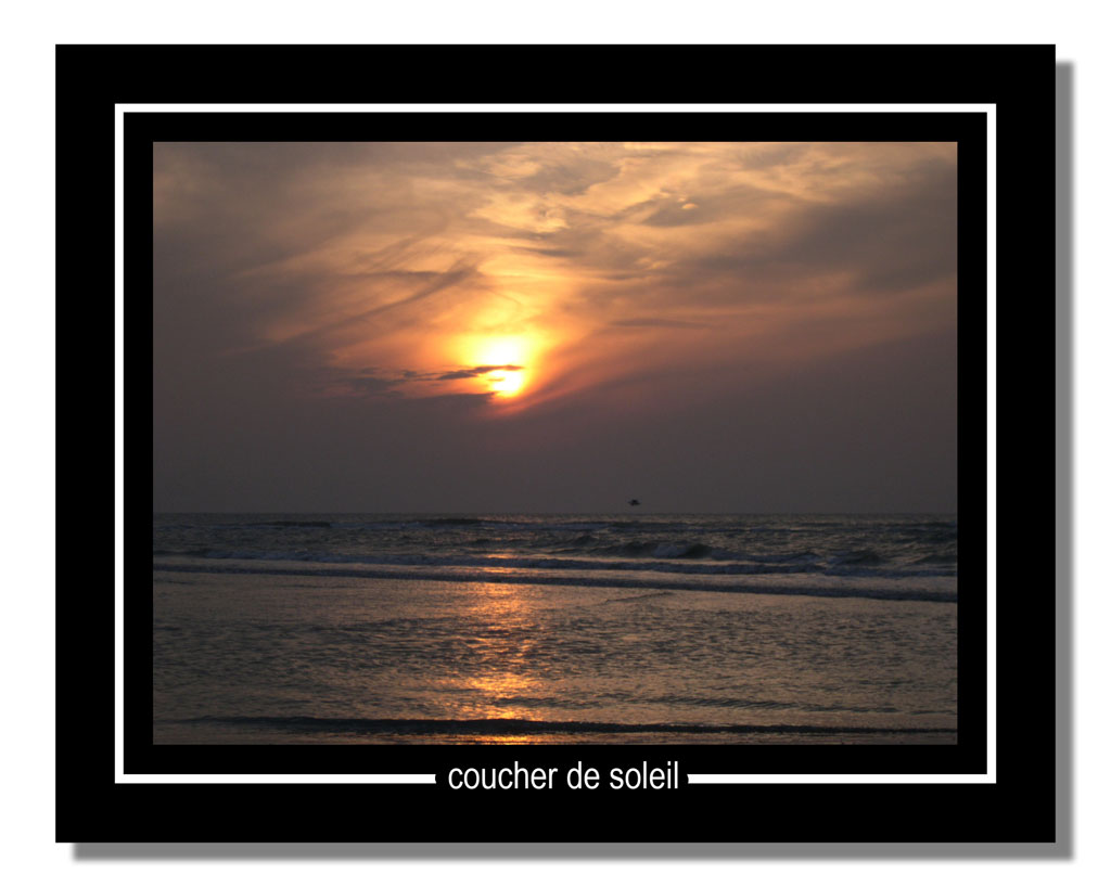 Wallpapers Nature Seas - Oceans - Beaches coucher de soleil