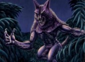 Fonds d'cran Art - Peinture Loup garou