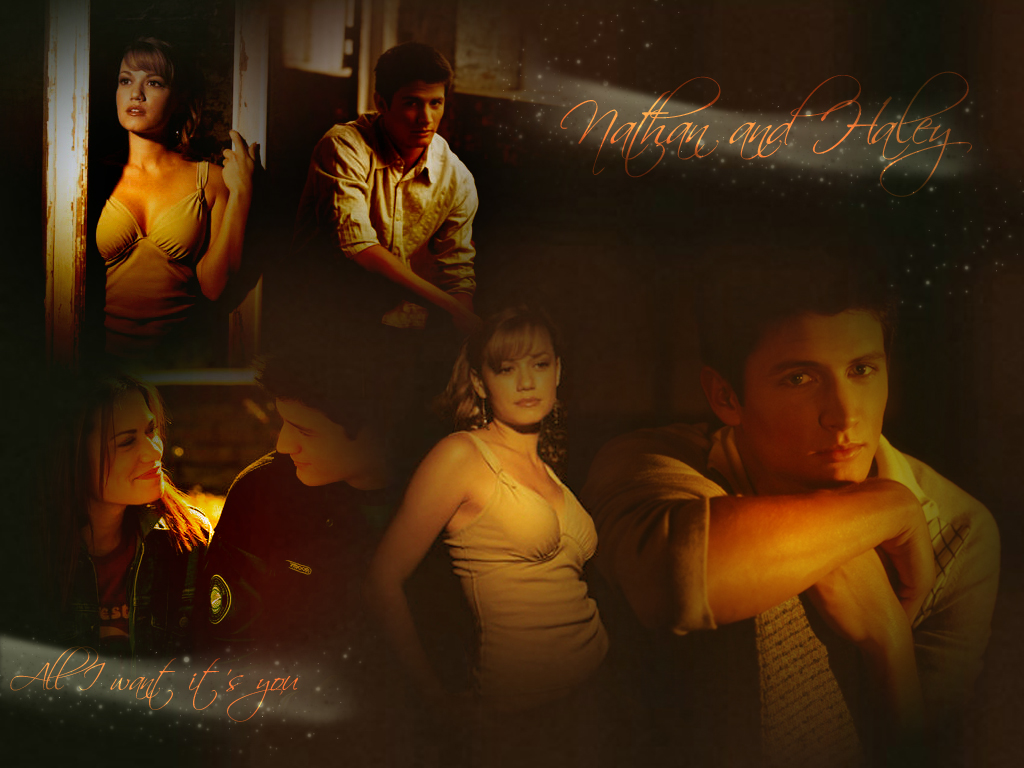 Fonds d'cran Sries TV Les Frres Scott (One Tree Hill) Nathan et Haley